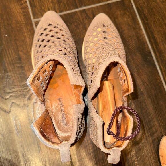Jeffrey Campbell Tan Cutout Ankle Booties - Picture 8 of 9